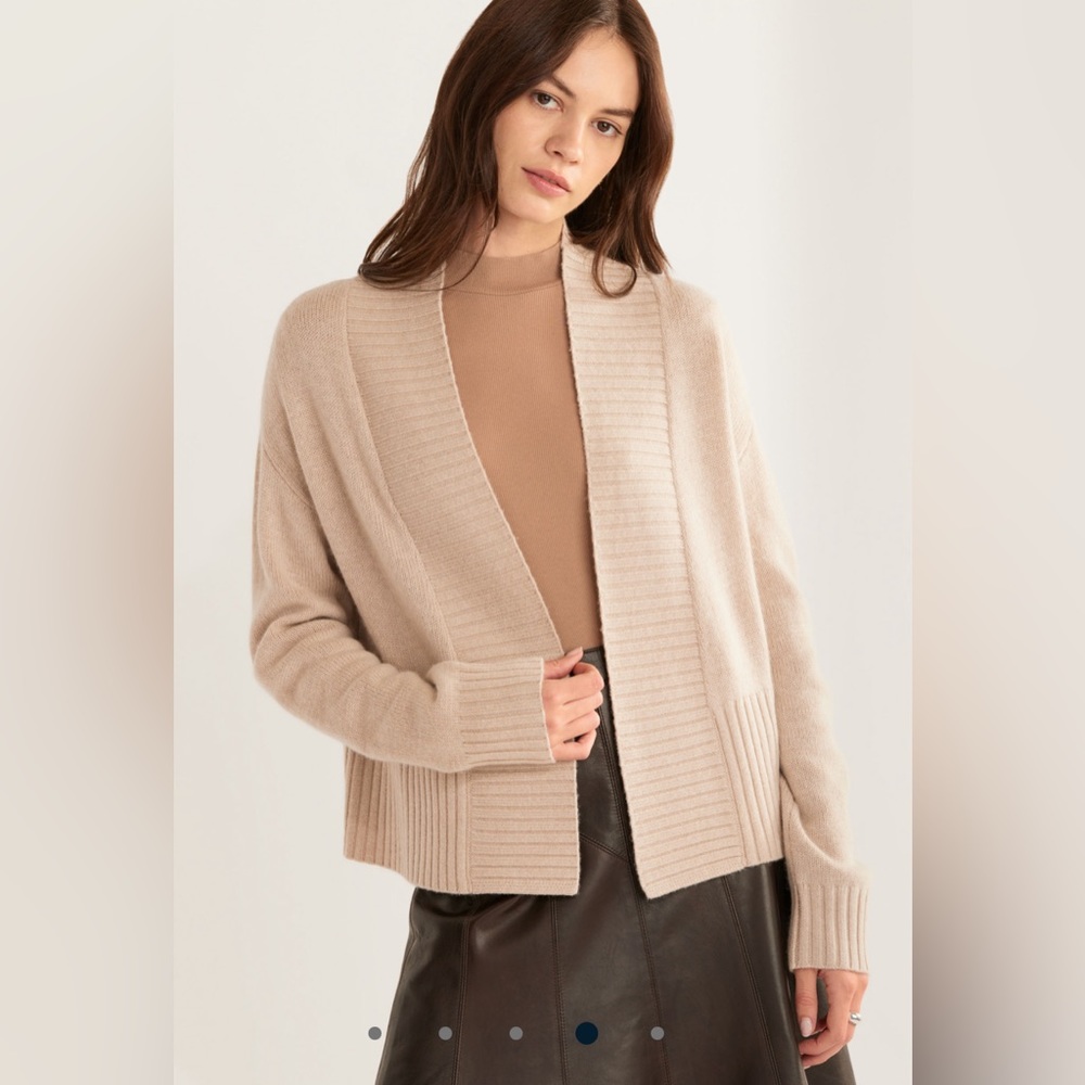 Pendleton • NEW • Wheat open front cardigan sweater • Medium